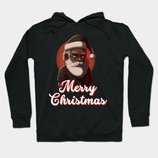 Black Santa, African American Santa Hoodie